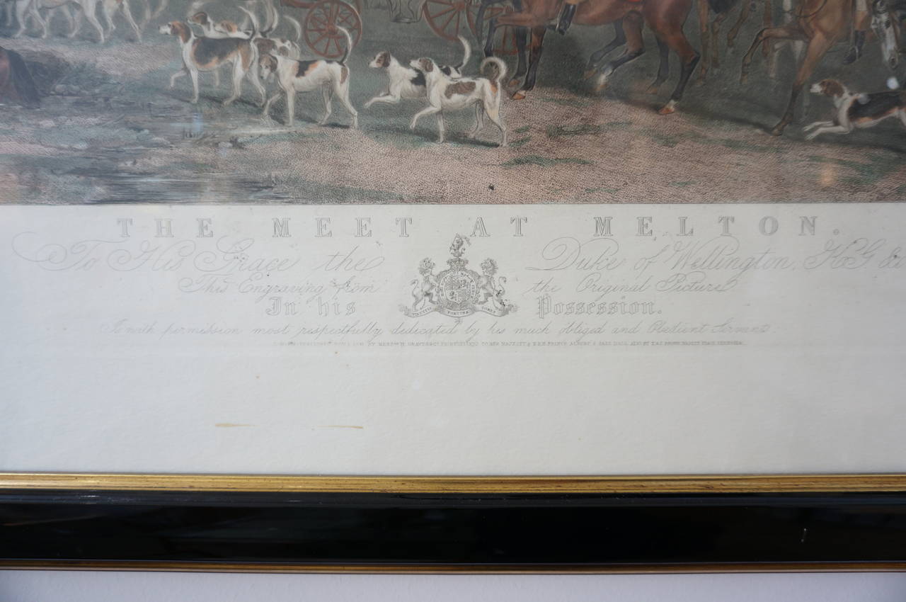 Pair of 19th Century Engravings of English Fox Hunting Scenes 2