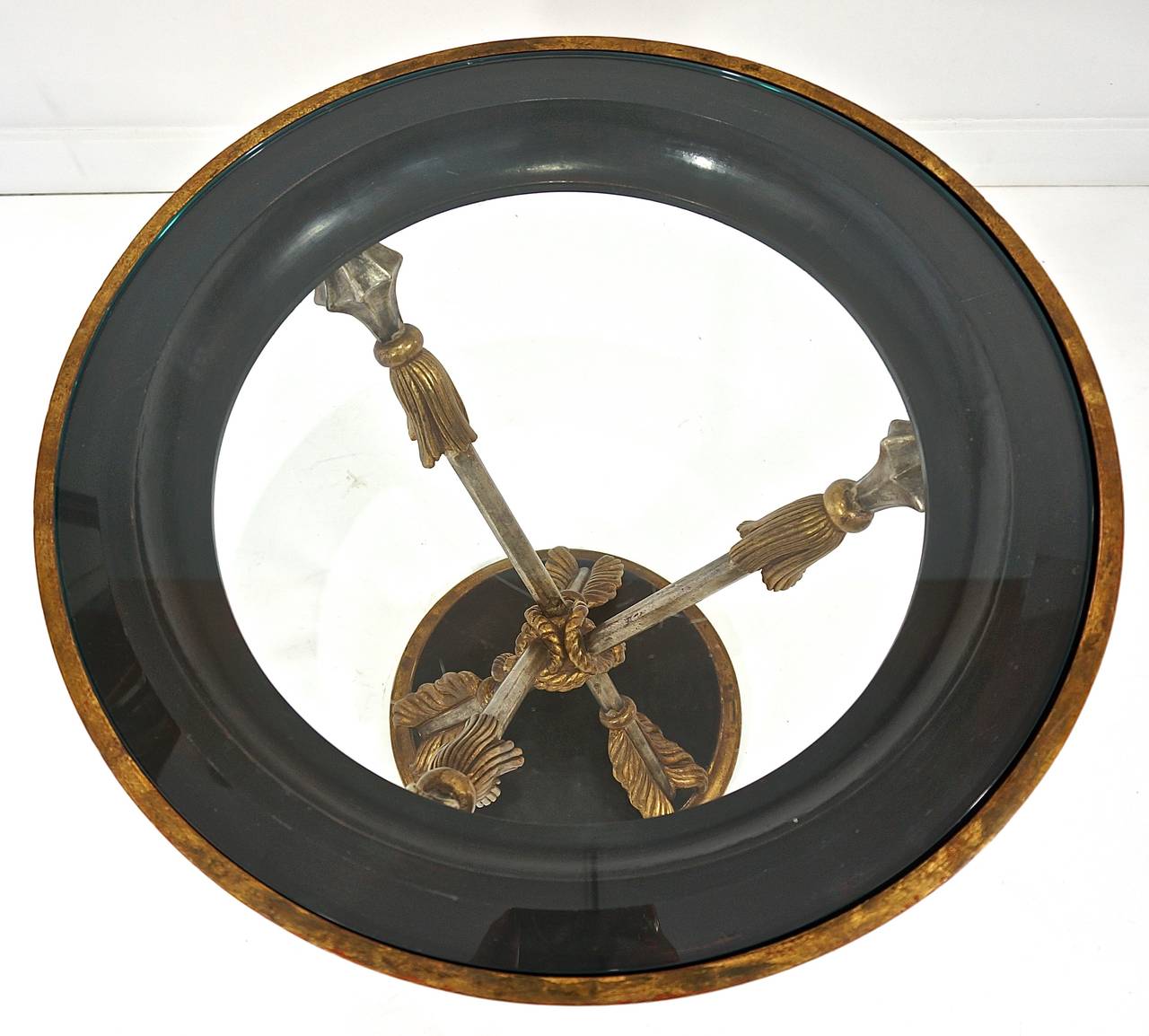 Late 20th Century 19th Century Style Italian Occasional Table with Crossed-Arrow Motif