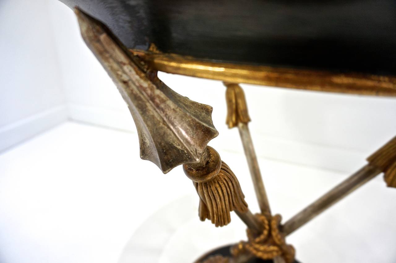 19th Century Style Italian Occasional Table with Crossed-Arrow Motif 4