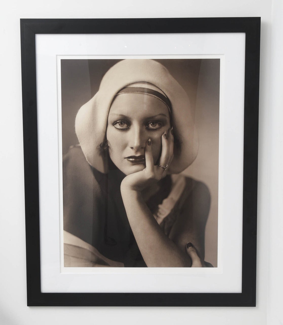 Framed archival pigment print of Joan Crawford (1935) by George Hurrell. Produced under the authority of the Hurell Estate Collection, LLC this print is part of a limited edition seriesThis iconic photograph of the Hollywood actress Jean Harlow was