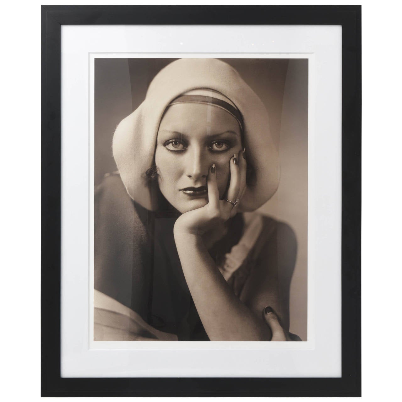 Large Scale, Framed Archival Pigment Print of Joan Crawford:  George Hurrell 193