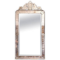 19th Century Napoleon III Venetian Mirror:  circa 1870