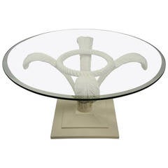 Hollywood Regency Prince of Wales Plume Cocktail Table: Grosfeld House 7