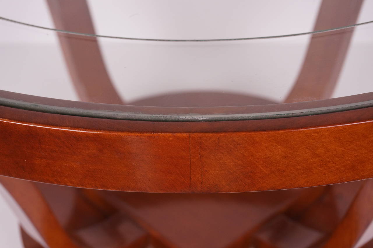 20th Century Art Deco Style Round Cocktail or Coffee Table by Brown Saltman of California