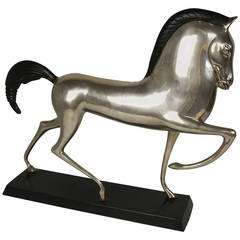 Vintage Art Deco Style Etruscan Silver Plated Horse in the Style of Boris Lovet-Lorski
