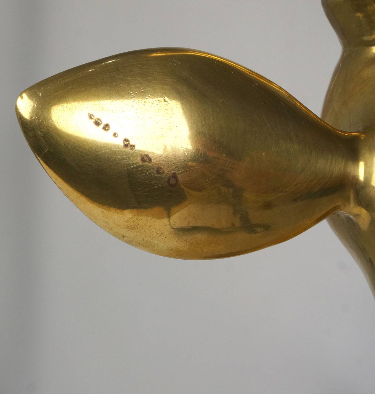 American Art Deco Style Sculpture of a Gazelle / Antelope in Cast Brass, Mid-Century