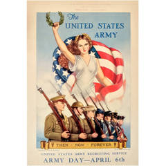 American Government Poster for Army Day, April 6th by Tom B. Woodburn, 1939
