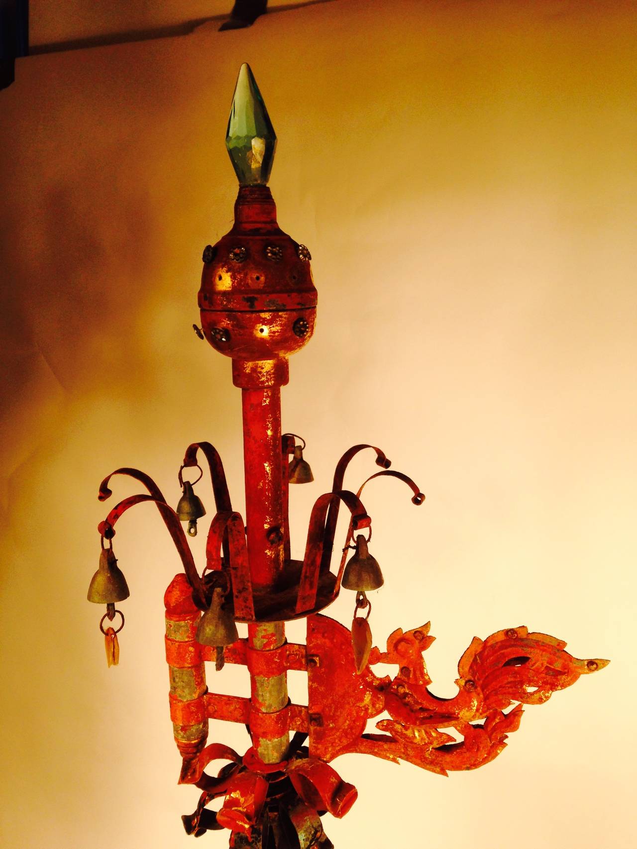 Rare Old Temple Pagoda Ornament Unique Indoor or Outdoor Accent at 1stdibs