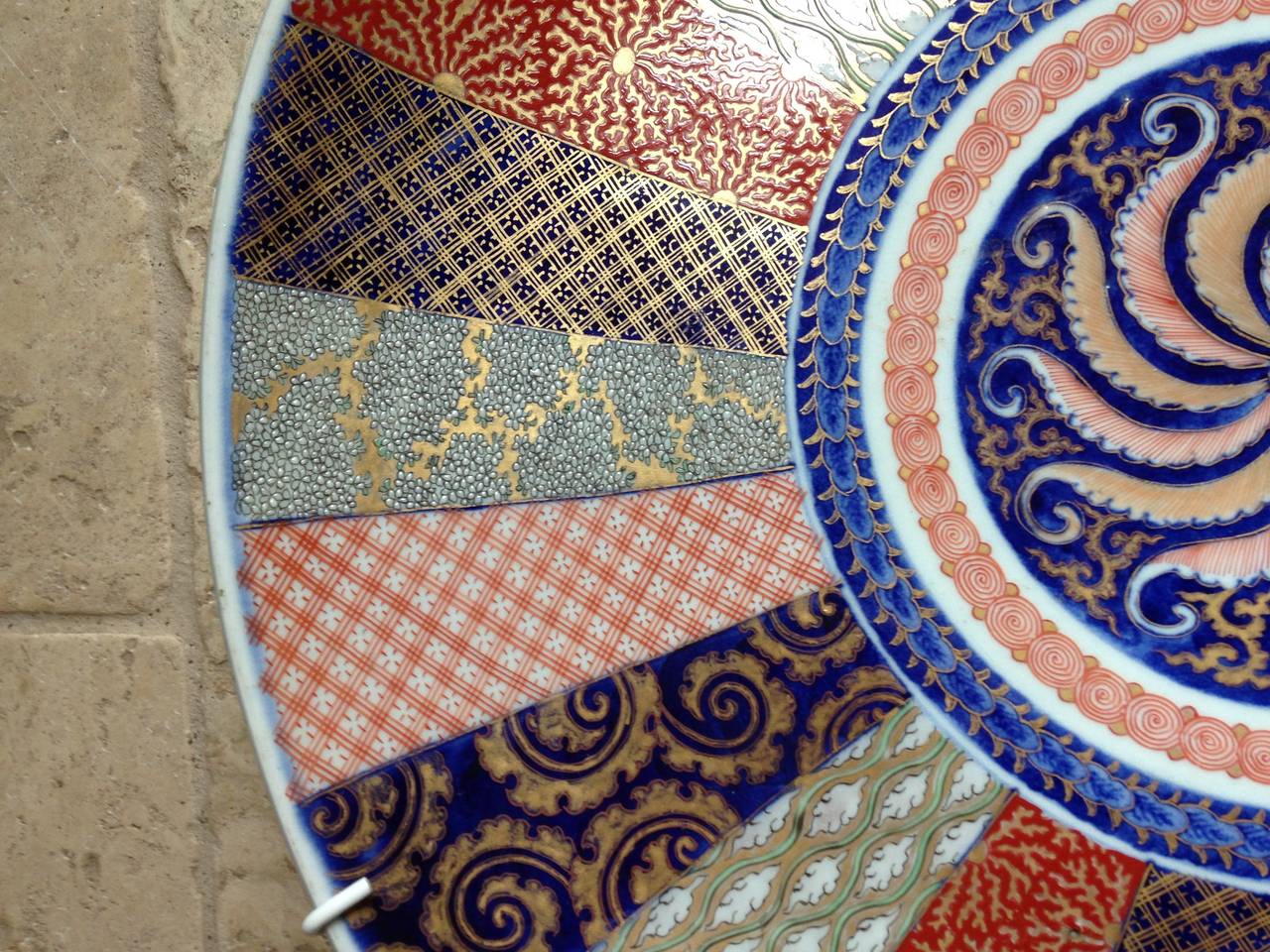 Brilliant Huge 22" Japanese Imari Charger "Ozara" Spectacular Brocades