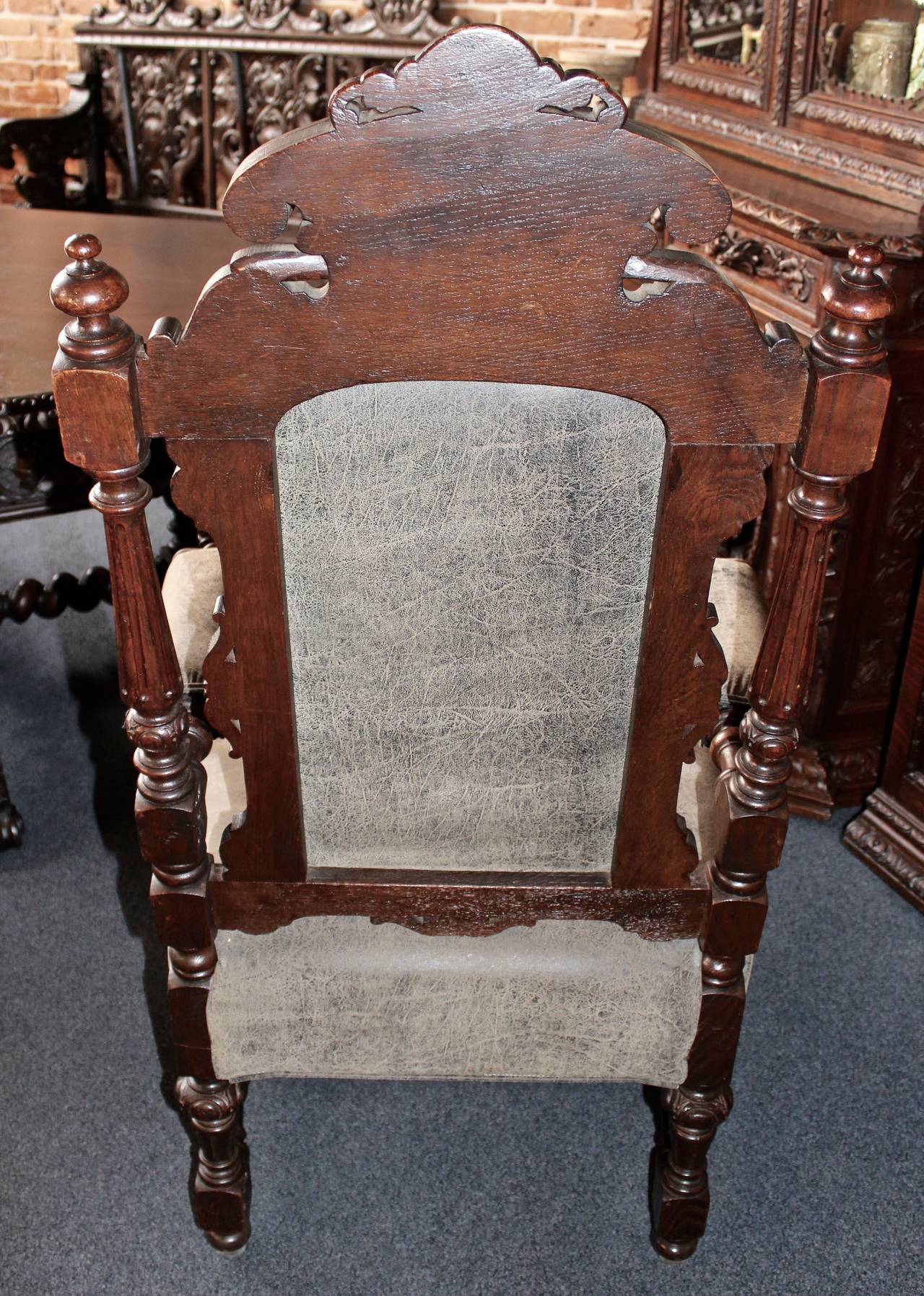 Early 20th Century French "Hunt" Style Chair Set For Sale at 1stdibs
