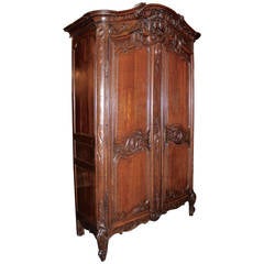 Mid-19th Century French Period "Wedding" Armoire