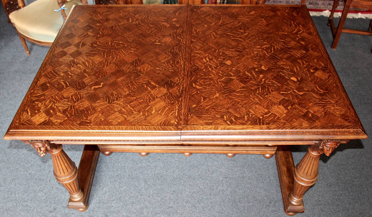 Early 20th Century French Oak Extending Table
