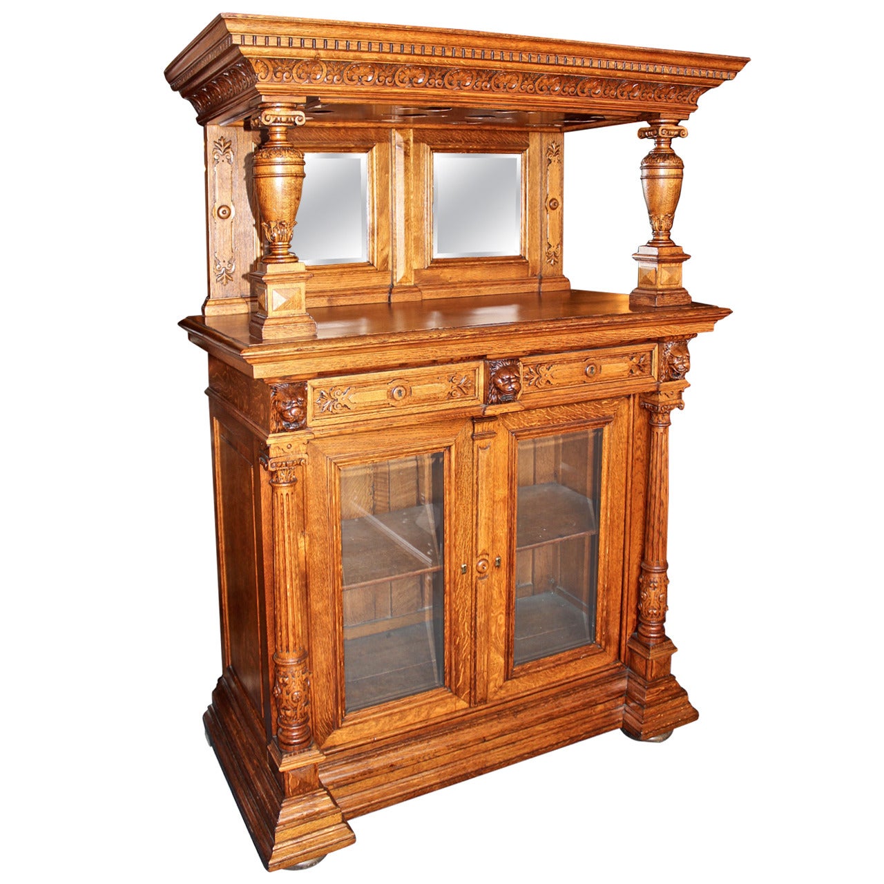 Late 19th Century Belgian Renaissance Cabinet For Sale