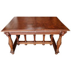 Early 20th Century French Oak Extending Table