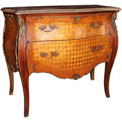French Louis XV Bombe Commode