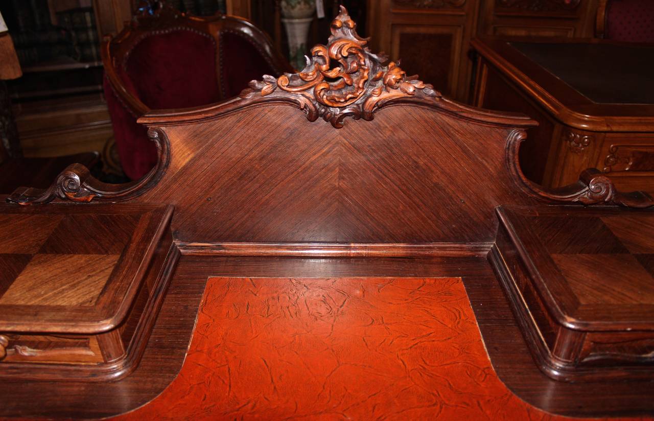 French Louis XV Style Rosewood Lady's Vanity or Writing Desk 2