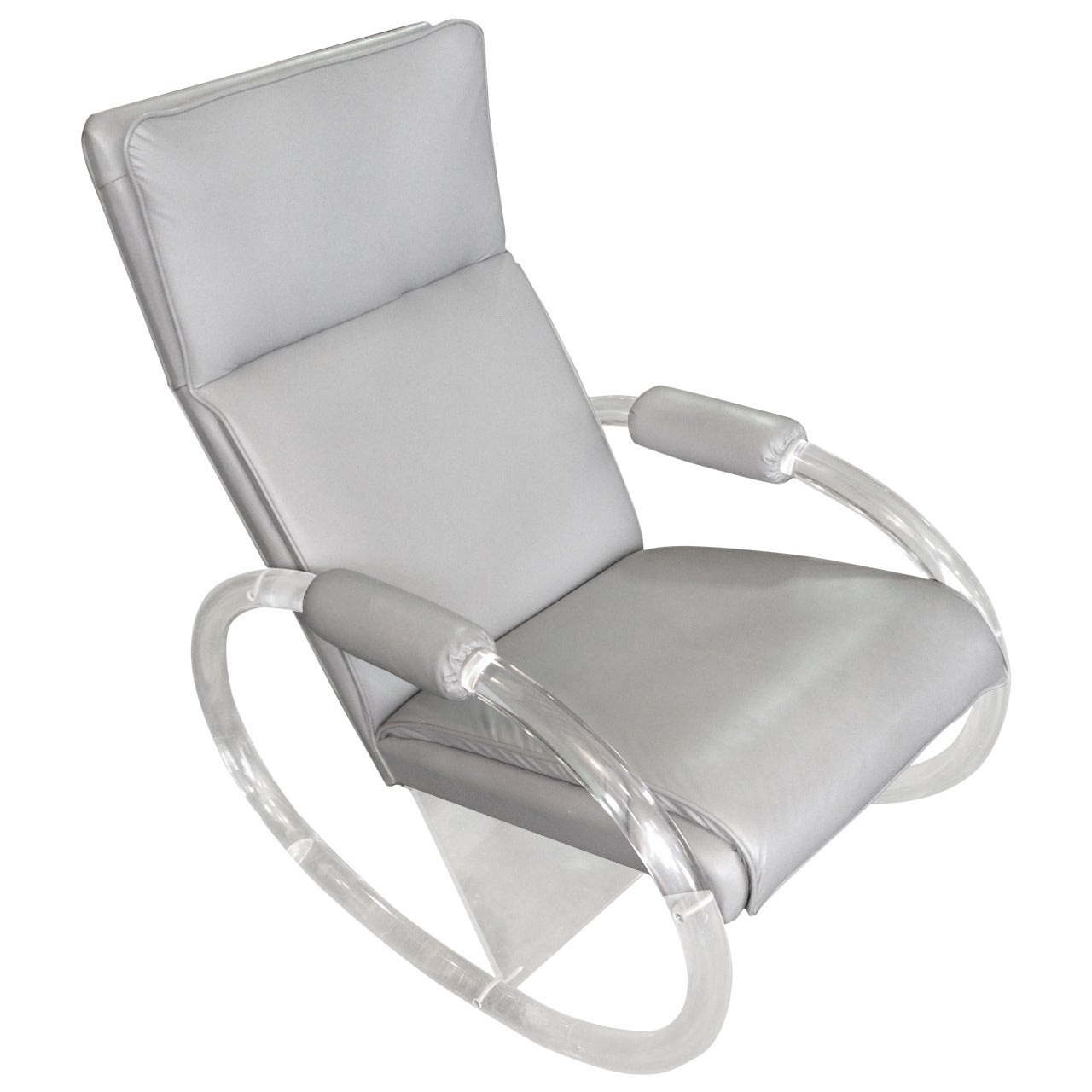 Lucite Rocking Chair by Charles Hollis Jones