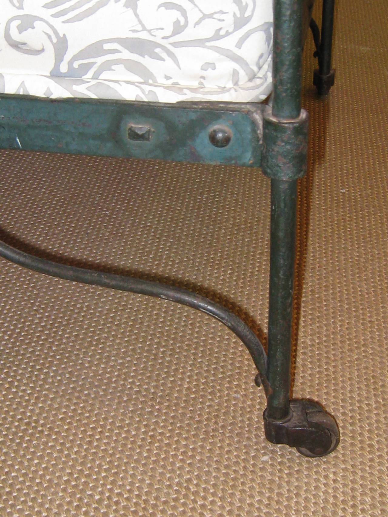 Neoclassical Late 19th Century French Tole and Iron Daybed