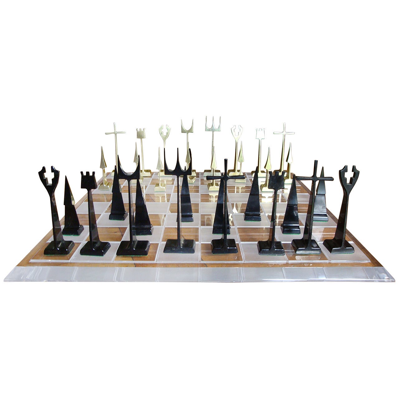 Austin Cox Chess Set and Lucite Board