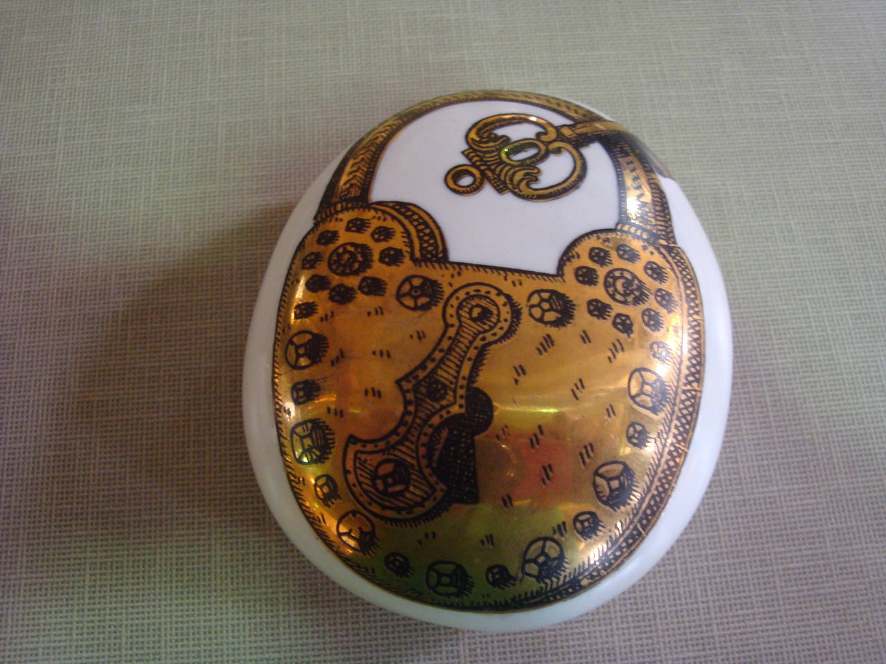 Mid-20th Century Fornasetti Dish and Paperweight