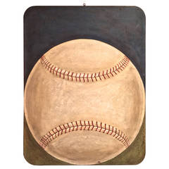 Vintage Baseball Painting