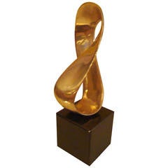 Bronze Sculpture by Ed Aub Titled Eternity (Mobius), circa 1995