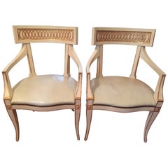 Pair of Neoclassical Style Armchairs by Baker Furniture Company