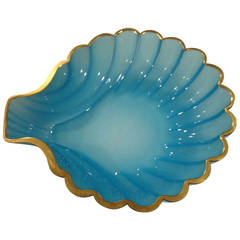 Opaline Glass Shell Dish