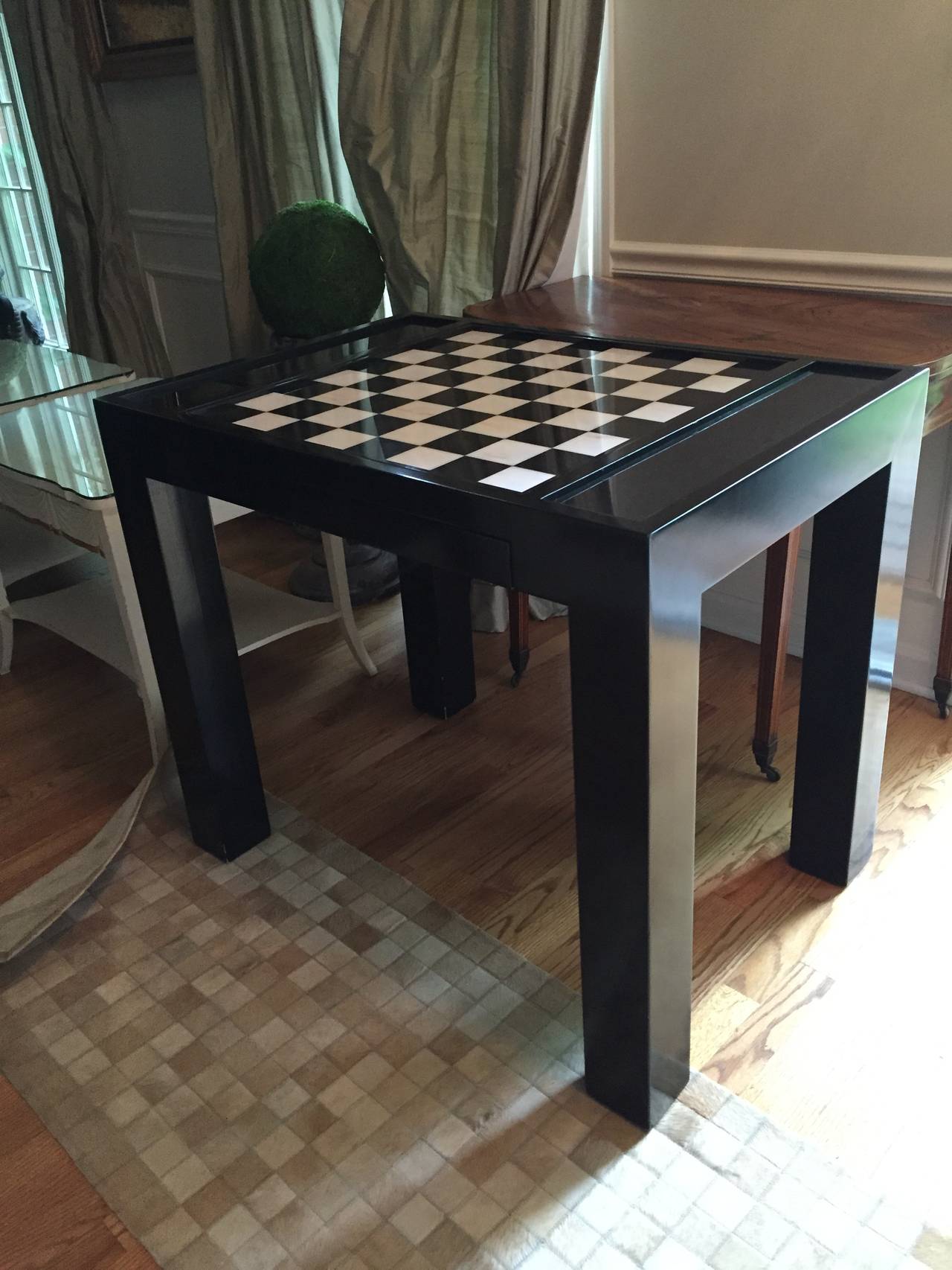 Marble Mid-20th Century Chess or Games Table