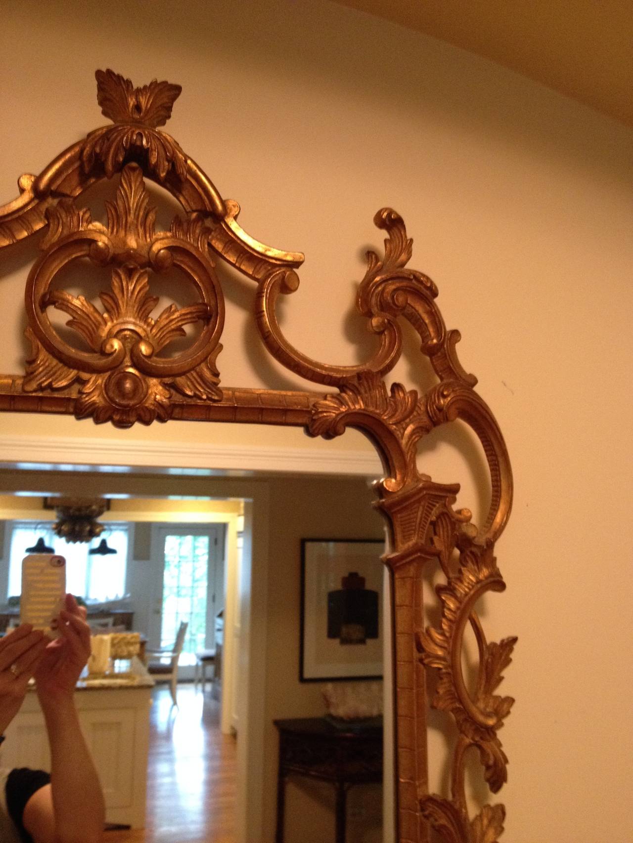American Giltwood Mirror by Carvers' Guild