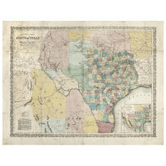 Antique Richardson's New Map of the State of Texas