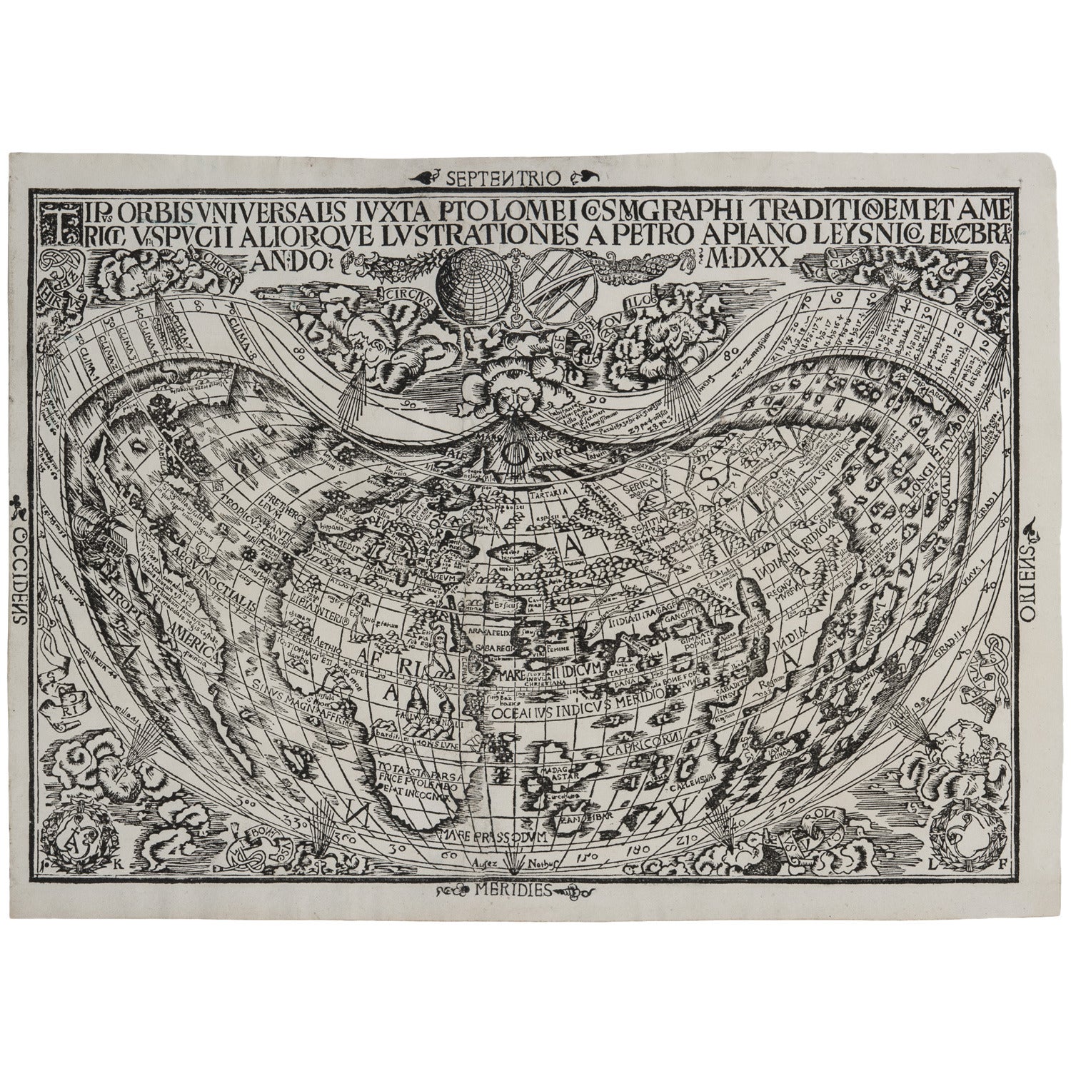 First World Map Available to the Collector to Bear the Name America