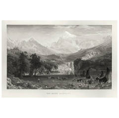 Rocky Mountains, Lander's Peak Painting, 1866