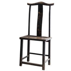 Pair of Old Chinese Oak Chairs Pair of Old Chinese Oak Chairs