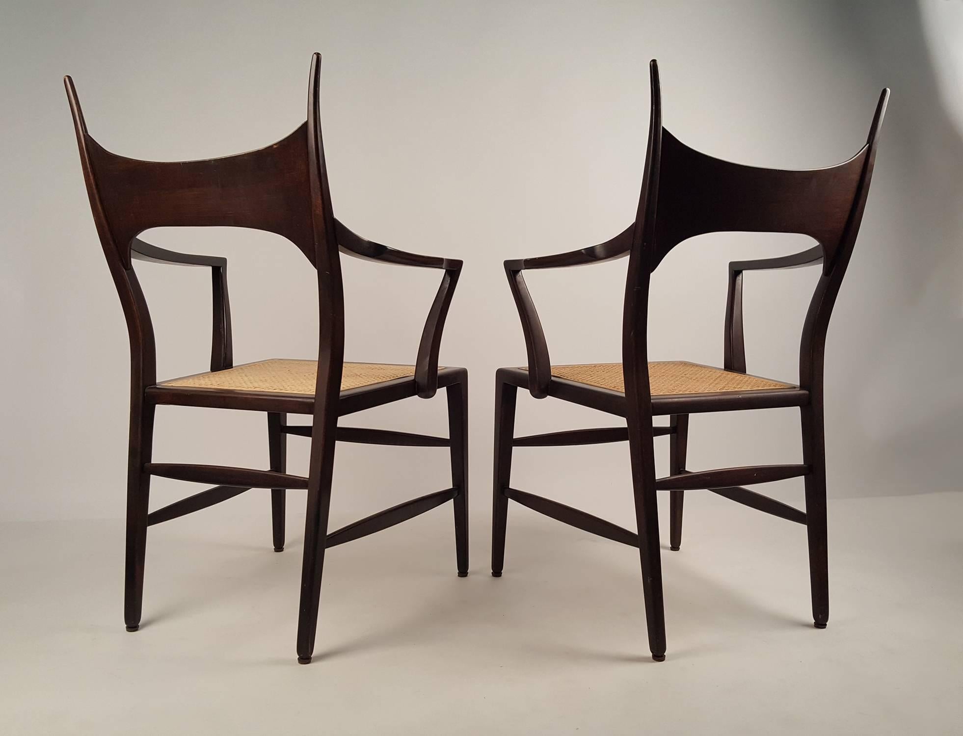 Set of Eight Edward Wormley 5580 Dining Chairs for Dunbar, 1950s 2