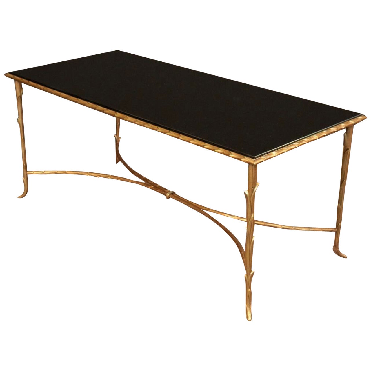 1950s Bronze Coffee Table by Bagues