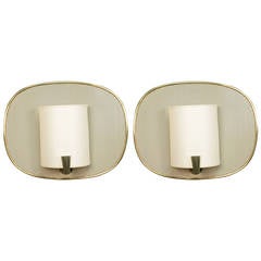 Pair of 1950s Sconces by Jacques Biny