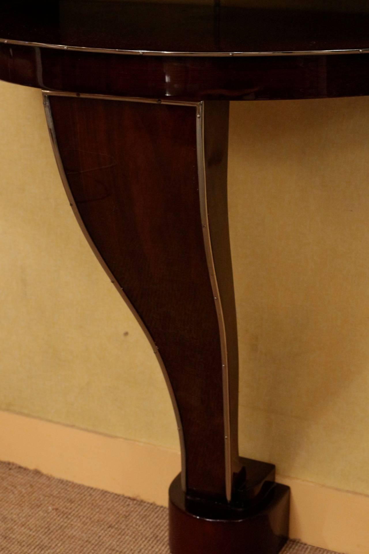 Art Deco Rosewood Console Table In Excellent Condition In Saint-Ouen, FR