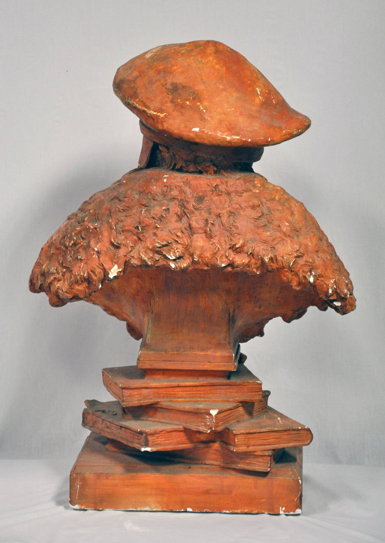 French Plaster Bust of G. Galard Signed "Moreau 1891"