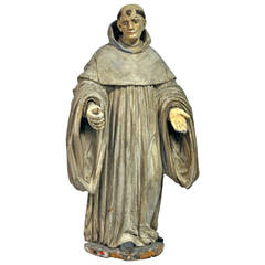 18th Century Wooden Carving of Spanish Priest