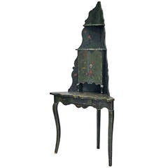 Early 20th Century French Encoigneure / Corner Etagere, Painted