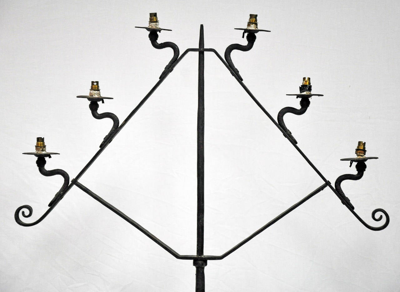 Early 20th Century French Iron Torchere