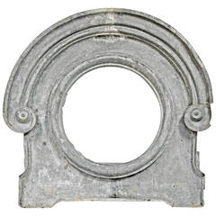 19th Century French Zinc Bull's Eye Window