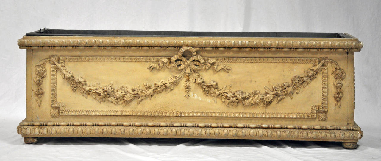 Antique French Jardiniere, Louis XVI Style In Good Condition For Sale In Houston, TX