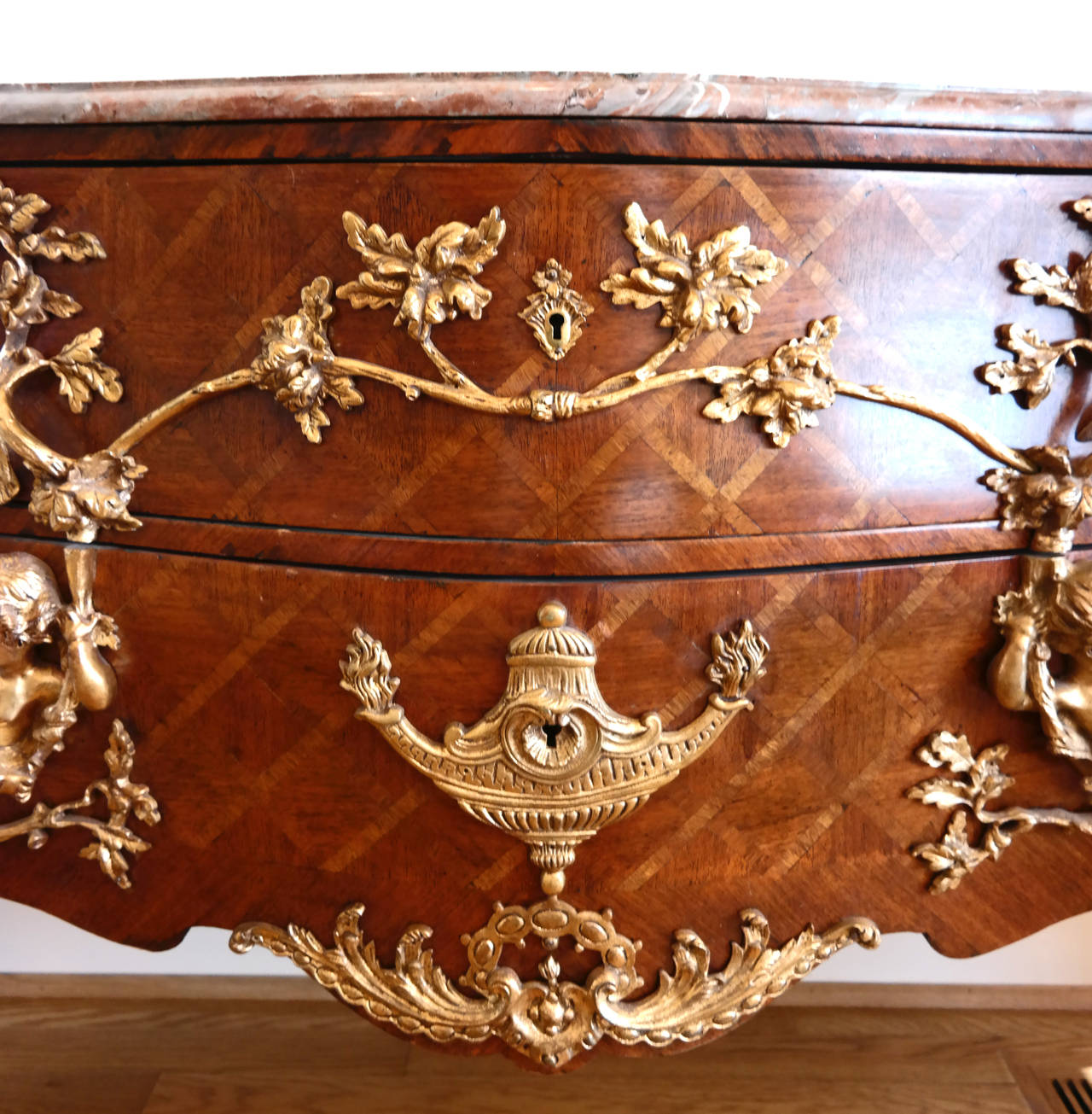 French Regence Style Kingwood Commode