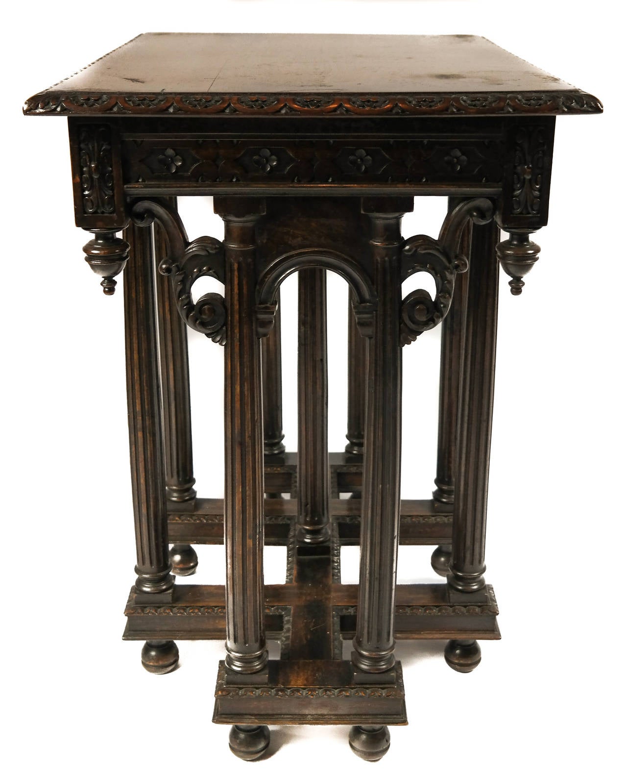 English Late 19th Century Mahogany Greek Revival Table