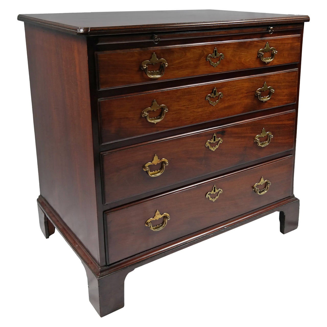 19th Century Mahogany FourDrawer Bachelor's Chest at 1stdibs