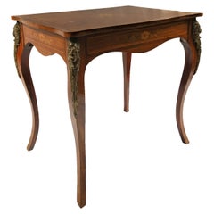 Rosewood and Satinwood Writing Table