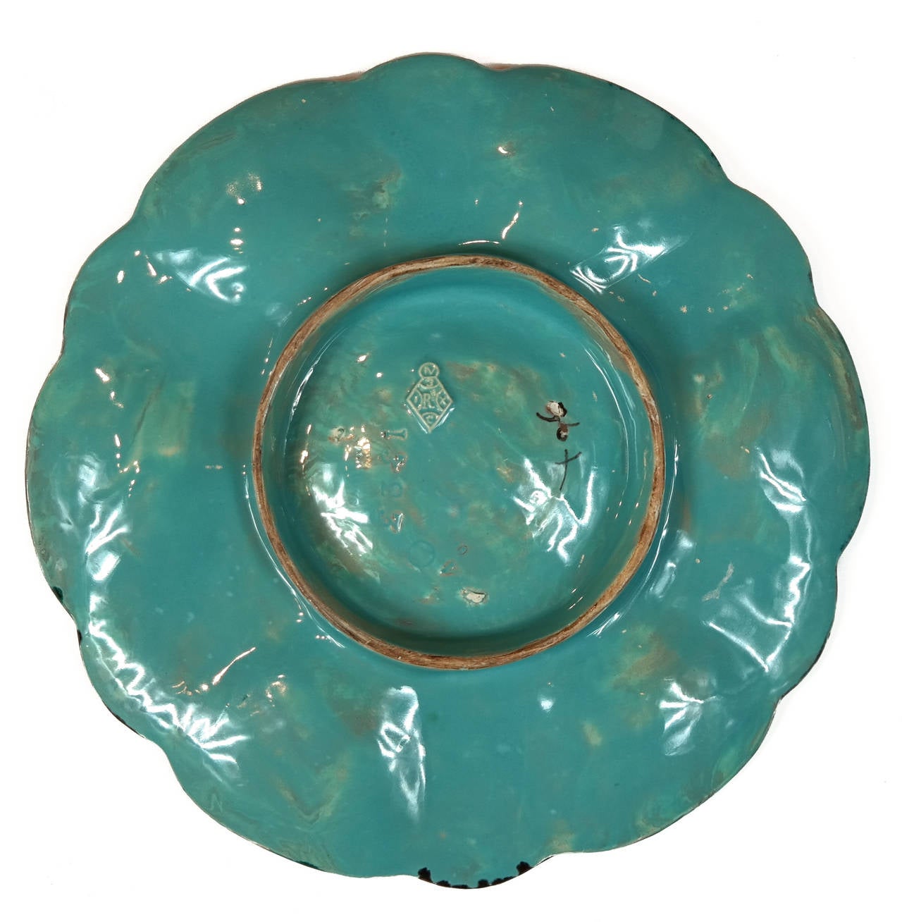 TWO Minton Majolica Oyster Plates at 1stDibs