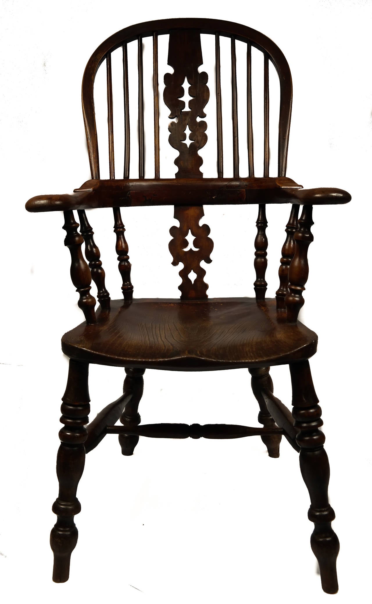 19th Century Yew and Elm Windsor Chair